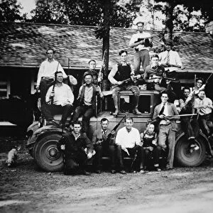 The Birger Gang, of Southern Illinois, 1924 (b / w photo)