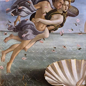 The birth of Venus (detail), 1484 (tempera on canvas)