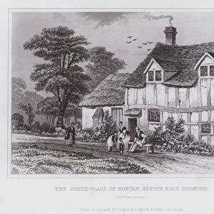 The birthplace of John Bunyan, Elstow, near Bedford, Bedfordshire (engraving)