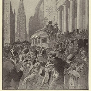 Black Friday in Wall Street (litho)