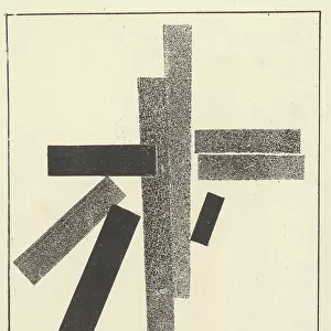 Three Black and Five Grey Elements from "Suprematism: 34 Drawings", 1920 (litho)