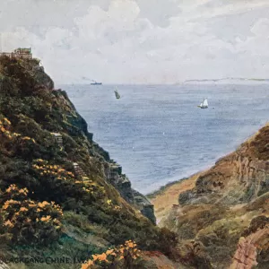 Blackgang Chine, Isle of Wight (colour litho)