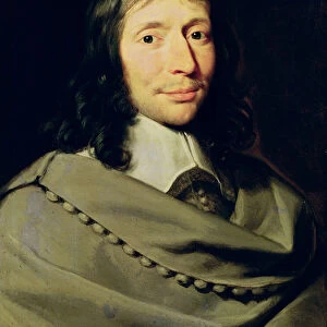 Blaise Pascal (1623-62) (oil on canvas)