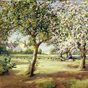 Blossom Days, 1921 (w / c heightened with white on paper)