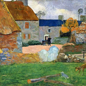 The Blue Roof or Pouldu Farm, 1890 (oil on canvas)