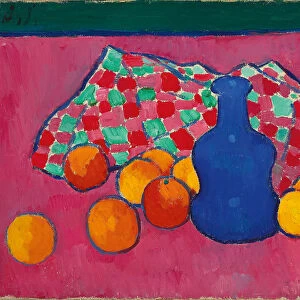 Blue Vase with Oranges, 1907 (oil on canvas)
