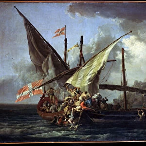 Boarding, 1765 (oil on canvas)