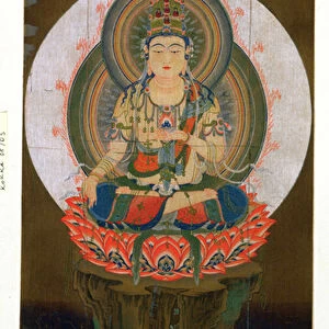 The Bodhisattva Akashagarba holding the Cintamani (wish giving