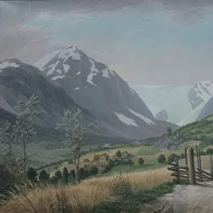 Boeyum glacier, Krondalen, 1822 (w / c on paper)