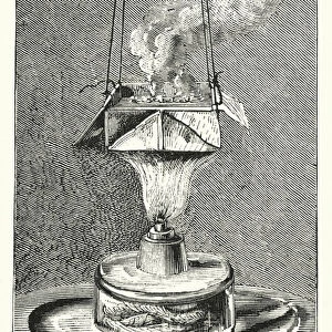 Boiling Water in a Paper Case (engraving)
