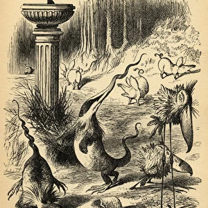 The Borogoves, Toves and the Raths, illustration from Through the Looking Glass