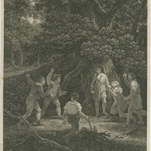 Boscobel - The Royal Oak : engraving, Apr 1800 (print)