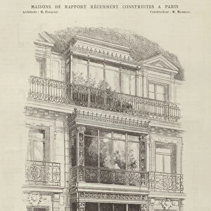 Bow-Windows des 3e, 4e et 5e Etages, Quartier Neuf des Champs-Elysees (engraving)