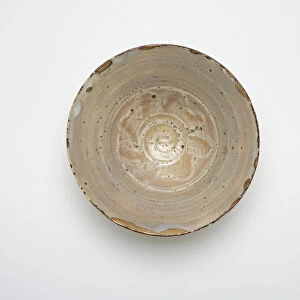 Bowl, 18th-19th century (stoneware with white slip under translucent glaze
