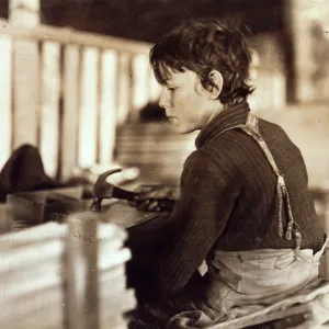 Boy making Melon Baskets, 1908 Boy making Melon Baskets, 1908
