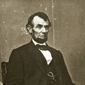 The Brady Lincoln : portrait of Abraham Lincoln, 1894 (b / w photo)