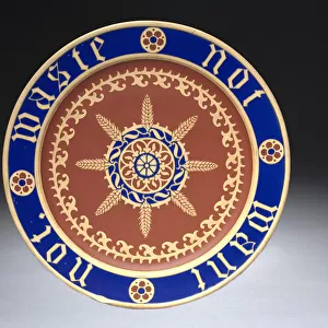 Bread Plate, c. 1850 (stoneware)