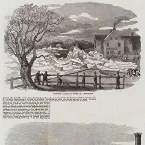 Breaking Up of the Ice in the St John River, Fredericton (engraving)
