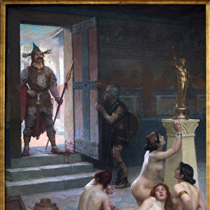 Brenn and His Share of the Spoils, Painting by Paul Jamin (1853-1903)
