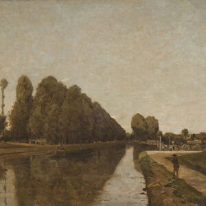The Briare Canal (oil on canvas)