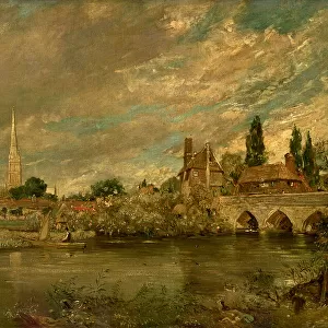 The Bridge of Harnham and Salisbury Cathedral, c. 1820