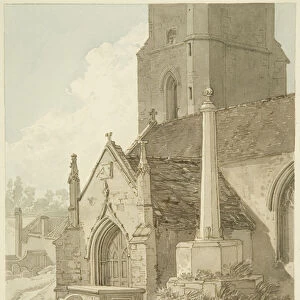 Brislington Church and Cross, 1821 (w / c on paper)