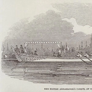 The British Ambassadors Caique, at Constantinople (engraving)