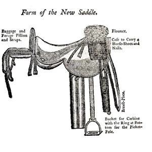 British Cavalry saddle, from The Discipline of the Light-horse by Robert Hinde