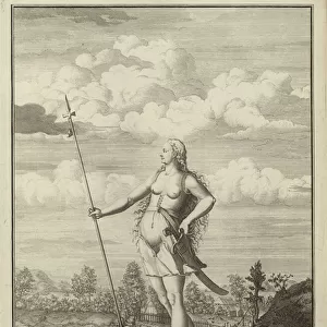 A British female bordering upon the Picts (engraving)