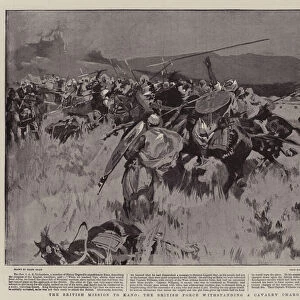 The British Mission to Kano, the British Force withstanding a Cavalry Charge at Ugu (litho)