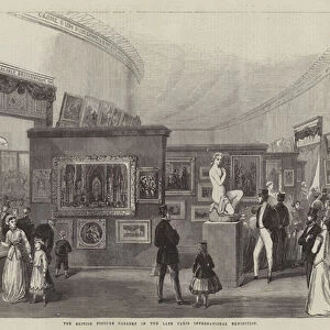 The British Picture Gallery in the late Paris International Exhibition (engraving)
