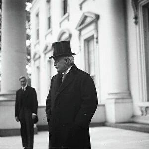 Former British Prime Minister David Lloyd George visiting White House, Washington DC, 1923 (b/w photo)