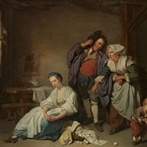 Broken Eggs, 1756 (oil on canvas)