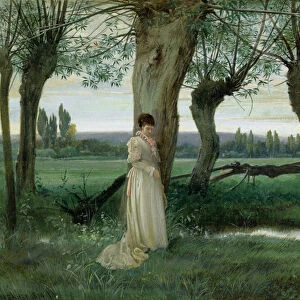 At The Brook, 1874 (w / c on paper)