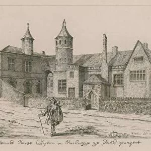The Brooke House, Clopton in Hackney, the south aspect (engraving)