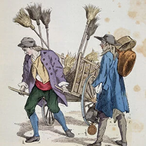 Broom merchant and boilermaker - in "The costumes of Paris through
