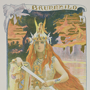 Brunnhilde, from L Estampe Moderne, published Paris 1897-99 (colour litho)