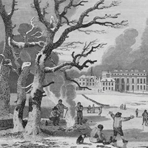 Buckingham House, the Palace of Her Majesty Queen Charlotte, St Jamess Park (engraving)