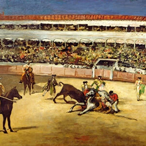 Bull Fight, 1865 (oil on canvas)