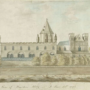 Burton-upon-Trent Abbey: water colour painting, 1794 (painting)