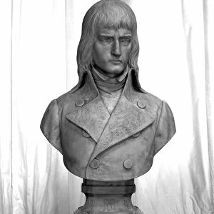 Bust of Napoleon Bonaparte as a young general of the Italian army in 1794. 1888