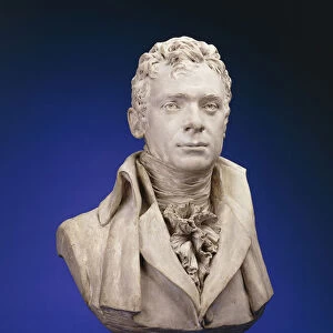 Bust of Robert Fulton (painted plaster)