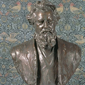 Bust of William Morris (1834-96) by Conrad Dressler (1856-1940) (bronze)