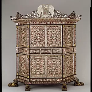 Cabinet, c.1680-1700 (mahogany, mother-of-pearl, ivory & tortoiseshell)