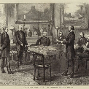 A Cabinet Council in the Imperial Palace, Berlin (engraving)