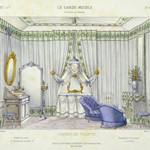 Cabinet de Toilette, from Le Garde-Meuble, Pub. Paris, c. 1890 (colour litho