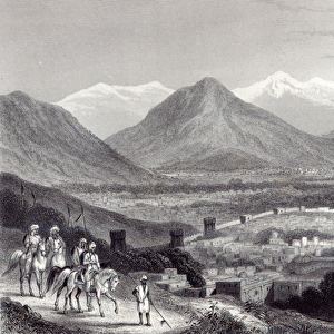 Cabul from the Bala Hissar, engraved by J. Stephenson, c. 1870 (engraving)