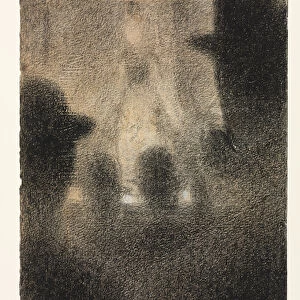 Cafe-concert, 1887-88 (conte crayon heightened with white chalk on paper)