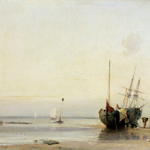 Calais Pier, c. 1823-24 (oil on panel)