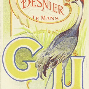 Capital letters G U and Crane, 1890 (chromolithography)